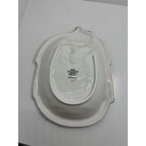 Fitz And Floyd Kitty Witches Ceramic Candy Dish Halloween Decor 11" - Picture 3 of 6